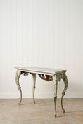 Load image into Gallery viewer, Louis XV Style Painted Carved French Console