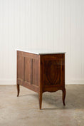Load image into Gallery viewer, 18th Century French Inlaid Commode with White Marble Top