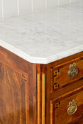Load image into Gallery viewer, 18th Century French Inlaid Commode with White Marble Top