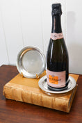 Load image into Gallery viewer, PAIR French Silverplate Wine Coasters with French Navy Anchor | by Christofle (c. 1920)