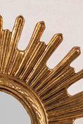 Load image into Gallery viewer, 19th Century Hand Carved French Giltwood Starburst Mirror