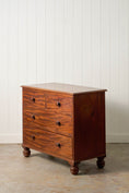 Load image into Gallery viewer, 19th Century English Mahogany Two Over Two with Wooden Knobs