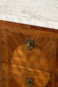 Load image into Gallery viewer, 19th Century French Marquetry 2-Drawer Commode with Marble Top