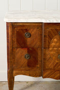 Load image into Gallery viewer, 19th Century French Marquetry 2-Drawer Commode with Marble Top