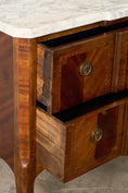 Load image into Gallery viewer, 19th Century French Marquetry 2-Drawer Commode with Marble Top