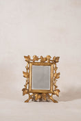 Load image into Gallery viewer, Petite Carved Leaf Giltwood Mirror