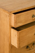 Load image into Gallery viewer, 19th Century English Pine 2 over 3 Chest With Brass Swans