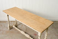 Load image into Gallery viewer, Jacobean Style Painted Barley Twist Console with Bleached Top