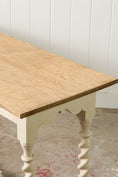 Load image into Gallery viewer, Jacobean Style Painted Barley Twist Console with Bleached Top