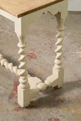 Load image into Gallery viewer, Jacobean Style Painted Barley Twist Console with Bleached Top