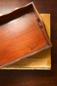 Load image into Gallery viewer, Petite English Mahogany Tray with Scalloped Edge