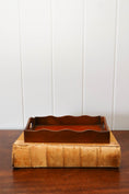 Load image into Gallery viewer, Petite English Mahogany Tray with Scalloped Edge