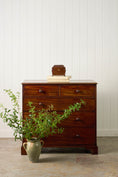 Load image into Gallery viewer, Georgian Mahogany Two Over Three Chest with Wooden Knobs