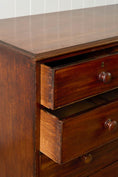 Load image into Gallery viewer, Georgian Mahogany Two Over Three Chest with Wooden Knobs