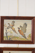 Load image into Gallery viewer, PAIR of Vintage Paint By Number Duck and Pheasants in Oak Frames
