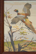 Load image into Gallery viewer, PAIR of Vintage Paint By Number Duck and Pheasants in Oak Frames