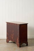 Load image into Gallery viewer, 19th Century English Walnut Bow Front 4-Drawer Chest on Bracket Feet