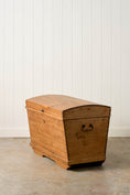 Load image into Gallery viewer, 19th Century English Pine Dome Top Blanket Chest