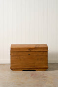 Load image into Gallery viewer, 19th Century English Pine Dome Top Blanket Chest