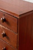 Load image into Gallery viewer, Victorian Pine Chest with Original Patina with Contrast Knobs
