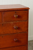 Load image into Gallery viewer, Victorian Pine Chest with Original Patina with Contrast Knobs