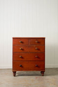 Load image into Gallery viewer, Victorian Pine Chest with Original Patina with Contrast Knobs