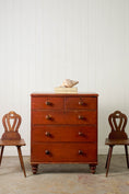 Load image into Gallery viewer, Victorian Pine Chest with Original Patina with Contrast Knobs