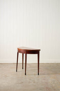 Load image into Gallery viewer, Antique George Ill Mahogany Demi Lune Card Table with Inlay