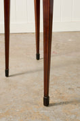 Load image into Gallery viewer, Antique George Ill Mahogany Demi Lune Card Table with Inlay