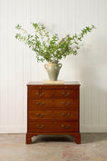 Load image into Gallery viewer, Georgian Mahogany Chest of Drawers 2-Over-3 with Brushing Slide