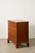 Load image into Gallery viewer, Georgian Mahogany Chest of Drawers 2-Over-3 with Brushing Slide