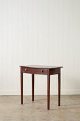 Load image into Gallery viewer, Antique English Regency Mahogany Single Drawer Bow Front Table