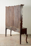 Load image into Gallery viewer, 19th Century Welsh Inlay Oak Dresser Base with Scalloped Apron + Plate Rack