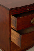 Load image into Gallery viewer, 19th Century English Mahogany Bowfront 3-Drawer Chest with Brushing Slide