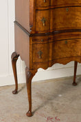 Load image into Gallery viewer, Early 18th Century Queen Anne Burl Serpentine Tall Boy (c. 1700)