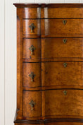 Load image into Gallery viewer, Early 18th Century Queen Anne Burl Serpentine Tall Boy (c. 1700)