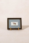 Load image into Gallery viewer, PAIR of Vintage British Collector’s Cigarette Jockey Card | Custom Float Mount on Blue Mat in Vintage Frame