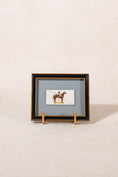 Load image into Gallery viewer, PAIR of Vintage British Collector’s Cigarette Jockey Card | Custom Float Mount on Blue Mat in Vintage Frame