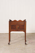 Load image into Gallery viewer, 19th Century Mahogany Tray Top Bedside Cabinet