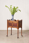 Load image into Gallery viewer, 19th Century Mahogany Tray Top Bedside Cabinet