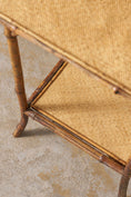 Load image into Gallery viewer, 19th Century Tiger Bamboo Rectangular Side Table