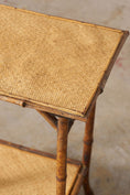 Load image into Gallery viewer, 19th Century Tiger Bamboo Rectangular Side Table