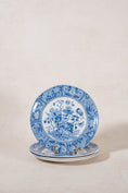 Load image into Gallery viewer, SET of 4 | Spode Blue + White India Plates (c. 1784)