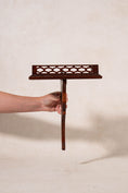 Load image into Gallery viewer, PAIR English Mahogany Wall Brackets with Carved Shelf