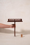 Load image into Gallery viewer, PAIR English Mahogany Wall Brackets with Carved Shelf