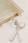 Load image into Gallery viewer, SET of 6 | English Silver Plate Spoons in Original Sage Green Box
