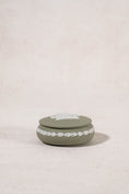 Load image into Gallery viewer, Wedgwood Sage Green Jasperware Lidded Oval Dish