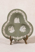 Load image into Gallery viewer, Wedgwood Sage Green Jasperware Club Trinket Dish