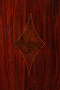 Load image into Gallery viewer, Edwardian Mahogany Diamond Inlay Tray w/ Brass Handles