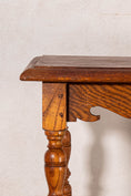 Load image into Gallery viewer, Antique Oak Joint Stool with Interesting Apron